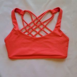 Lululemon Orange Free to Be Wild Sports Bra Size 2